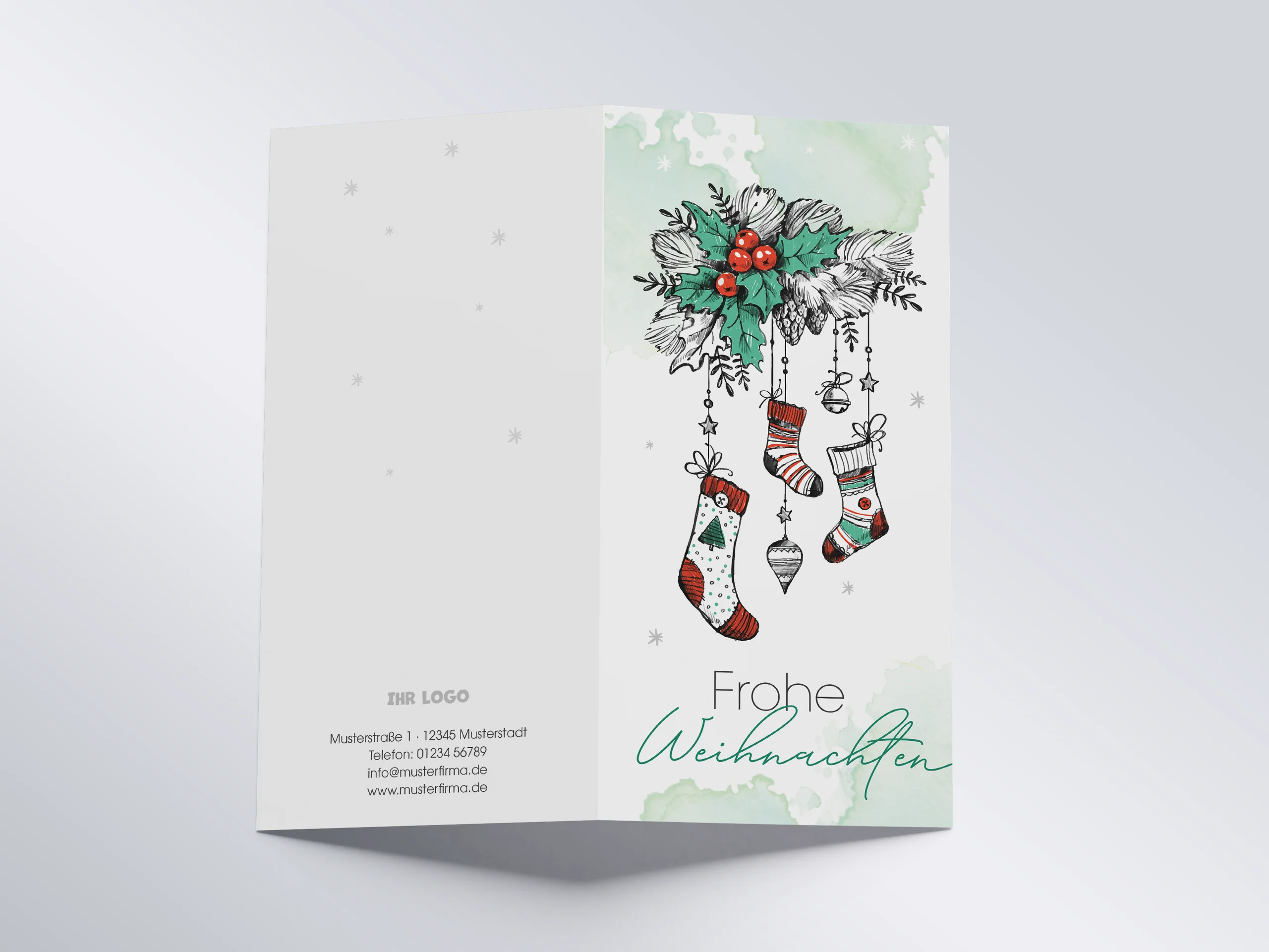 Weihnachtskarte DIN lang hoch – Bild 2