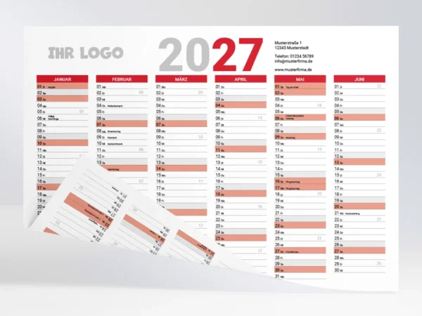 Wendekalender A4 quer 2027