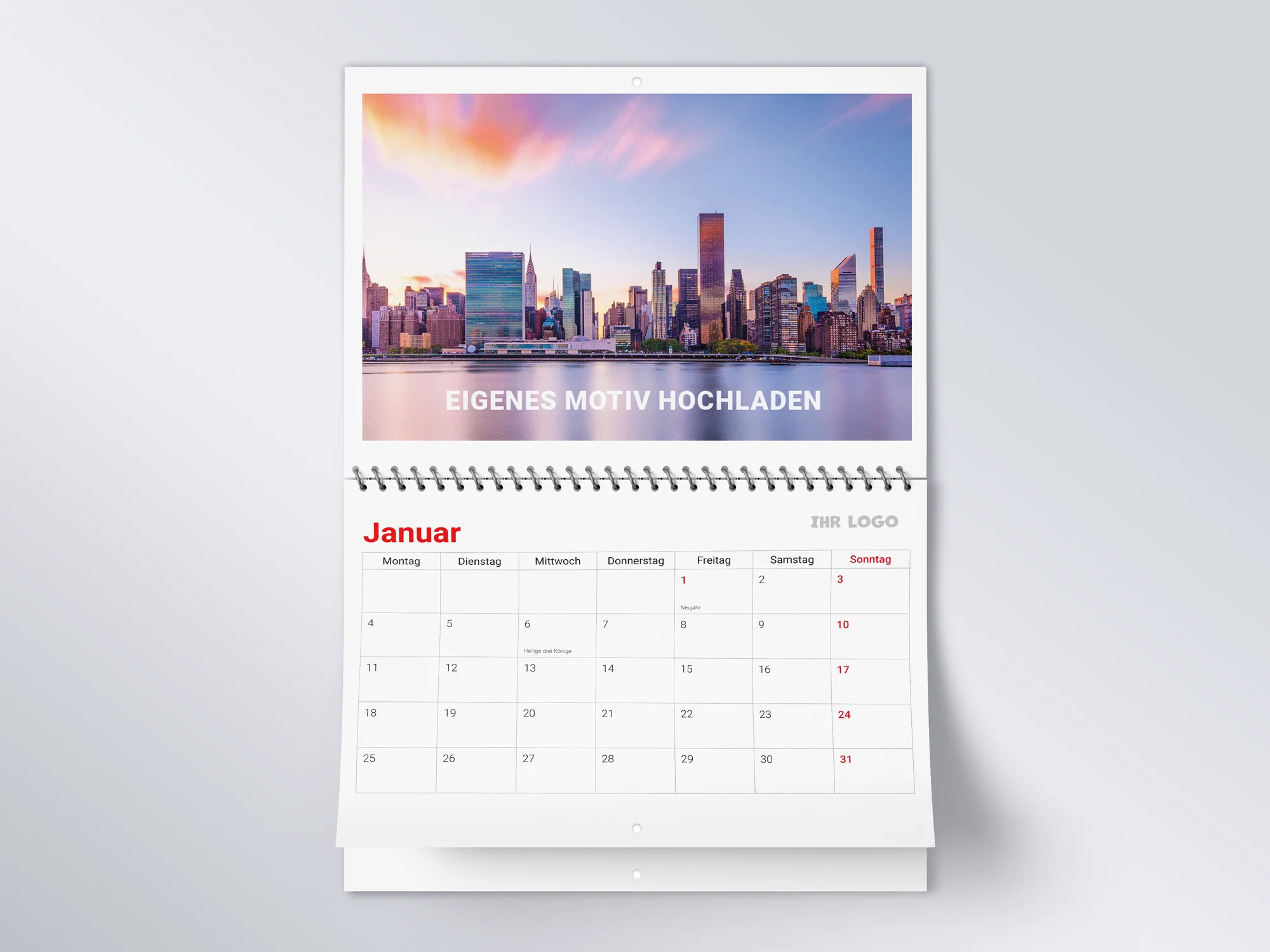 Wire-O-Kalender A4 quer 2027