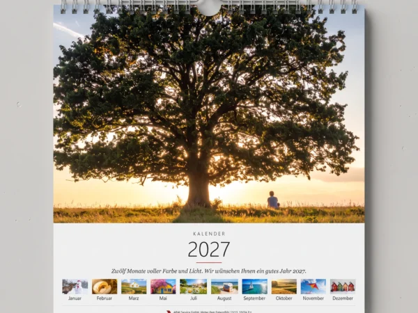 Wandkalender 30 x 30 cm 2027