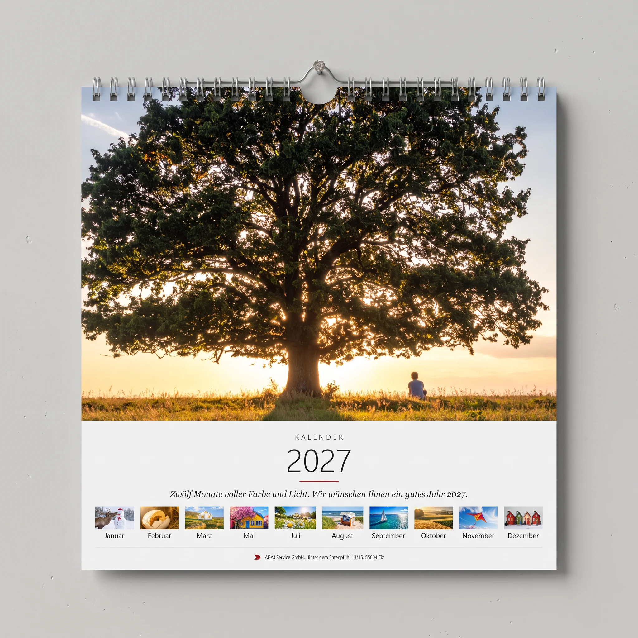 Wandkalender 30 x 30 cm 2027
