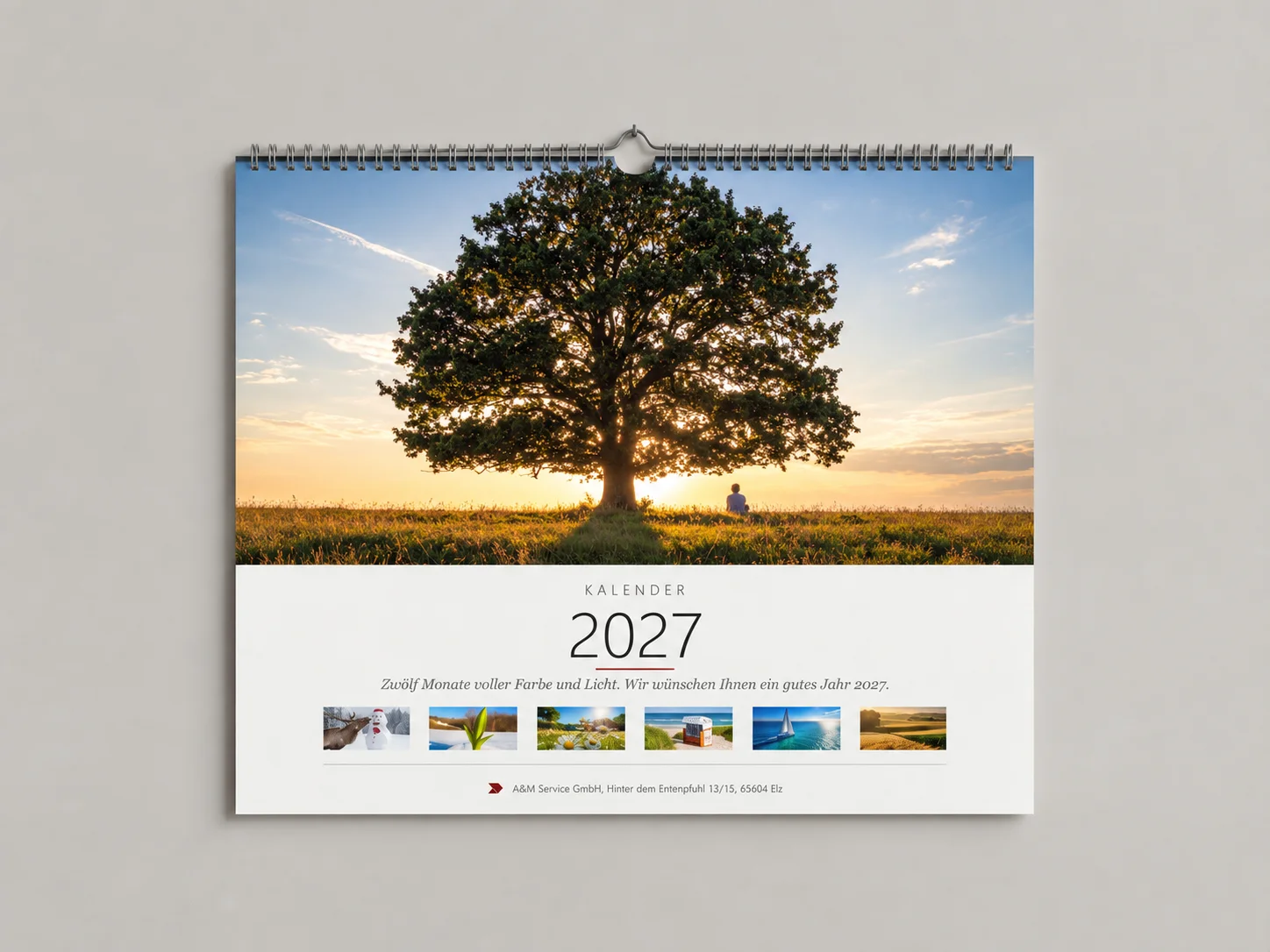 Wandkalender A3 quer 2027
