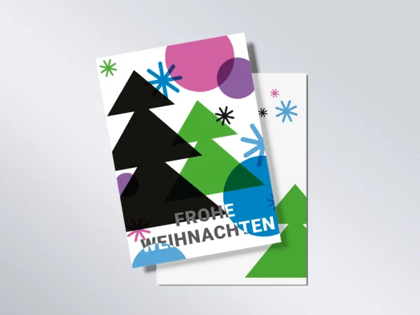 Weihnachtskarte „Formen“ A6 hoch