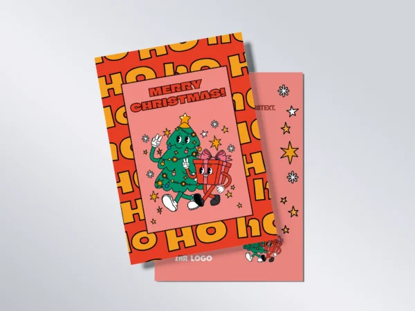 Weihnachtskarte „Funky“ A6 hoch