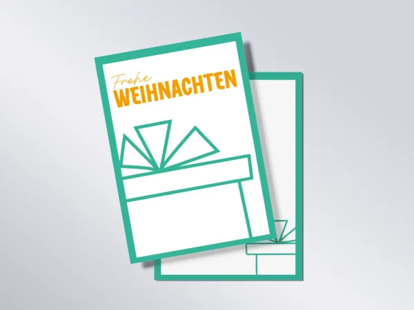 Weihnachtskarte „Geschenk“ A6 hoch
