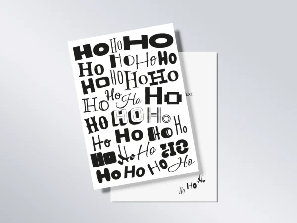 Weihnachtskarte „Hohoho“ A6 hoch