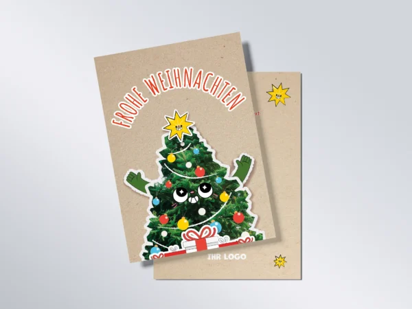 Weihnachtskarte „Tanne“ A6 hoch